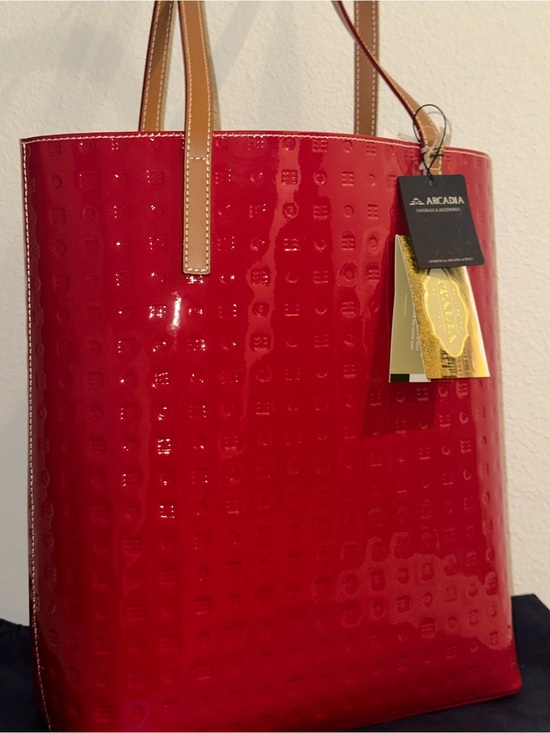 Arcadia Handbags - Arcadia Red Patent Tote